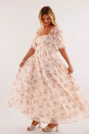 Smooth Texture Source of Happiness Maxi Dress