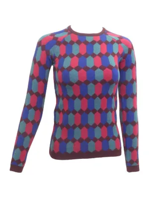 Space Grey Diamond Knit Sweater