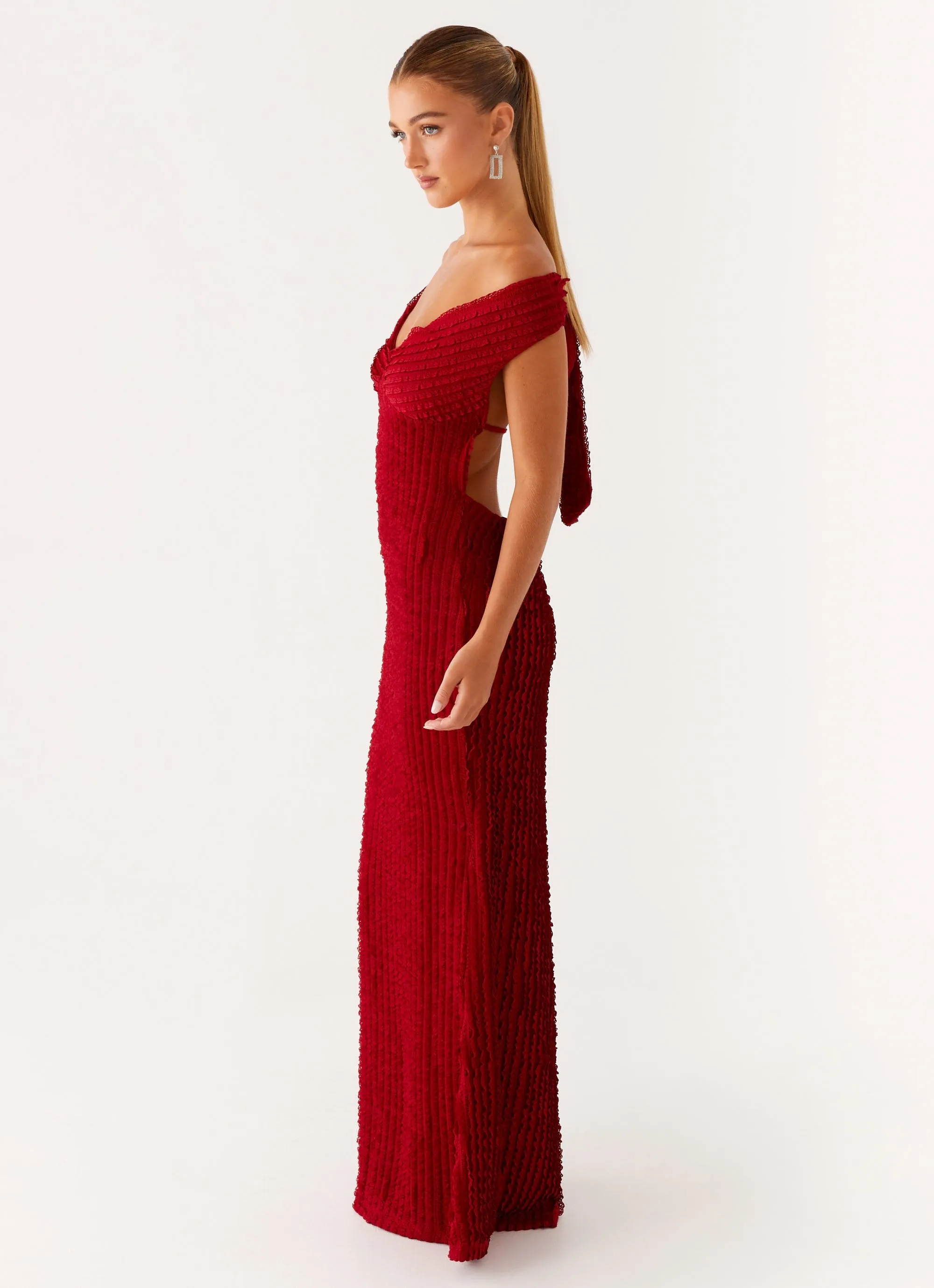 Sophisticated Comfort Chantelle Maxi Dress - Red