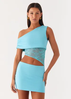 Love Motion Mini Dress - Aqua Blue Fair-Trade
