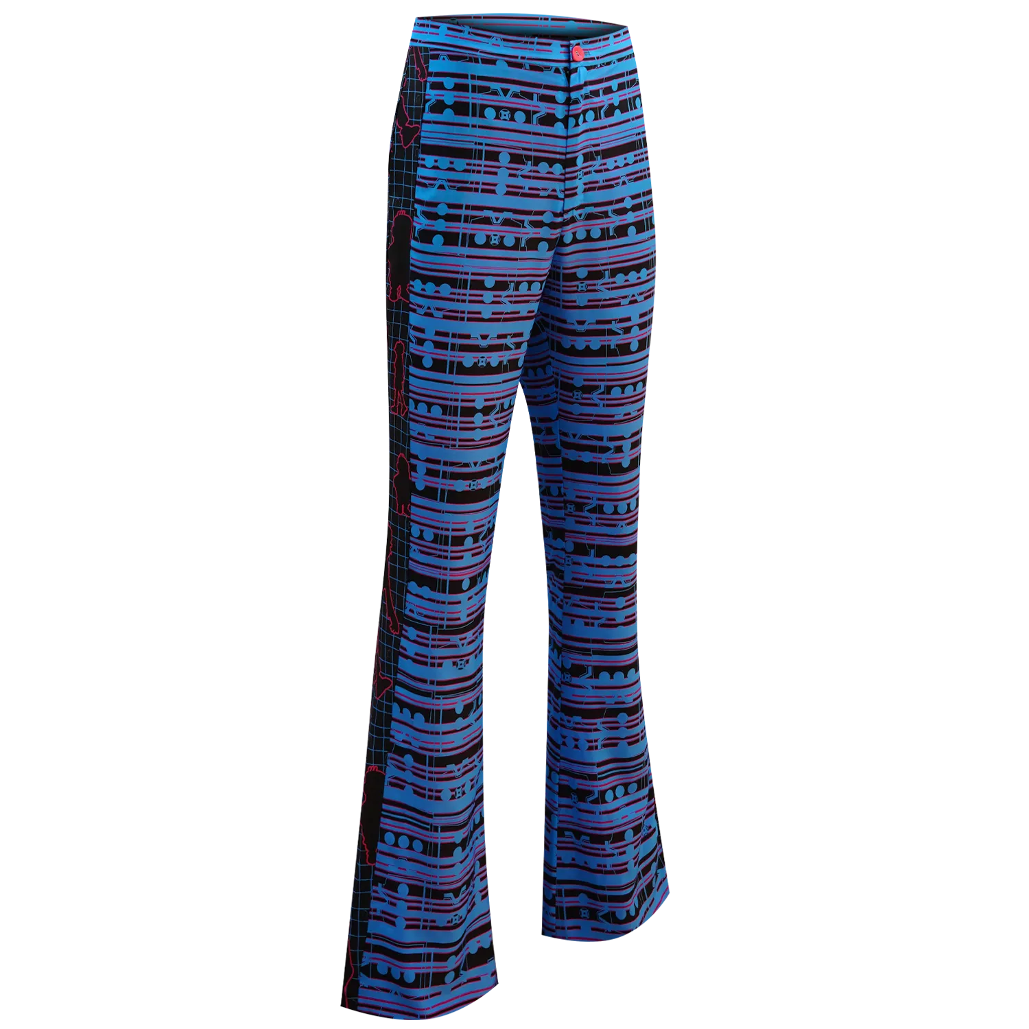 SPARKLE by KAREN CHAN x OLD MASTER Q【3 DOTS】Eco-Denim & Silk Bell Bottom Jeans (Regular Fit) (老夫子)