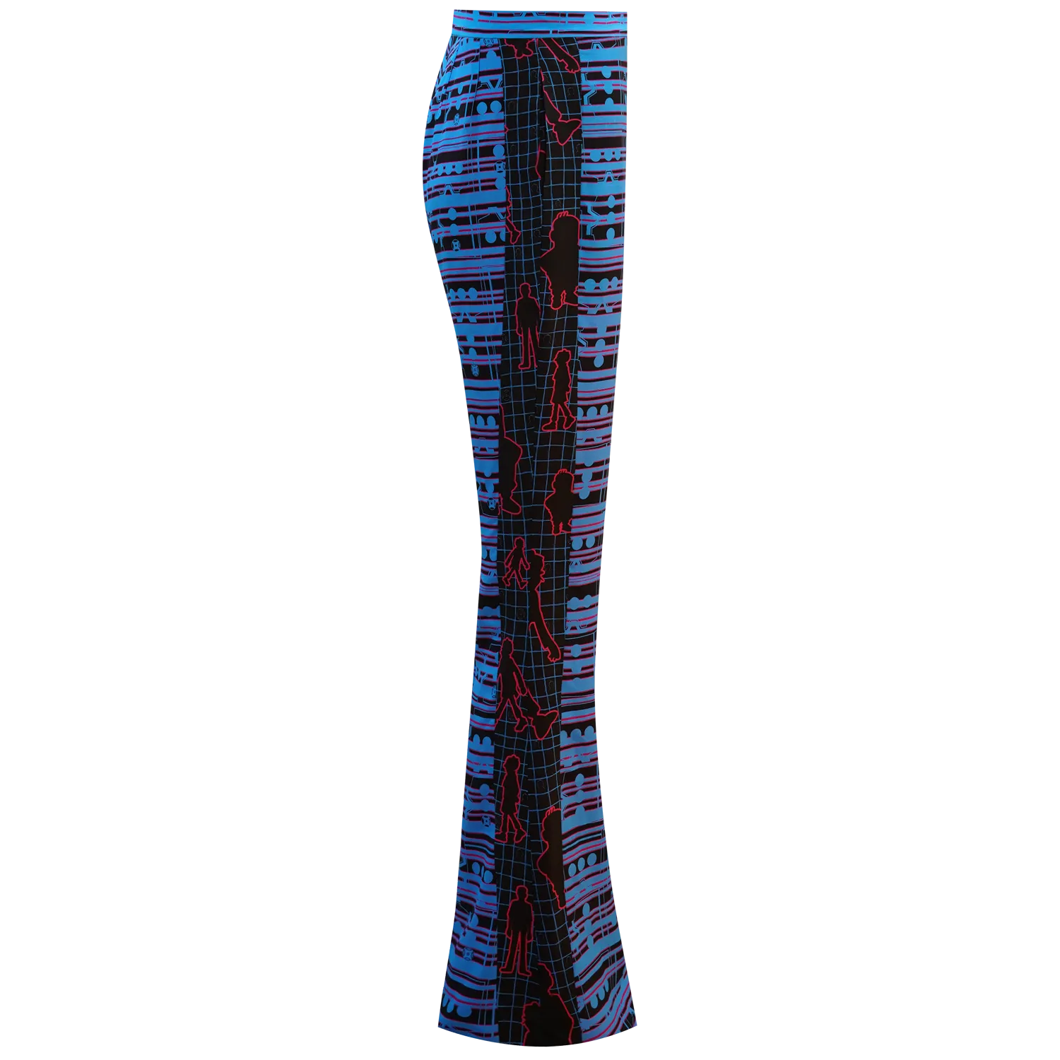 SPARKLE by KAREN CHAN x OLD MASTER Q【3 DOTS】Eco-Denim & Silk Bell Bottom Jeans (Regular Fit) (老夫子)