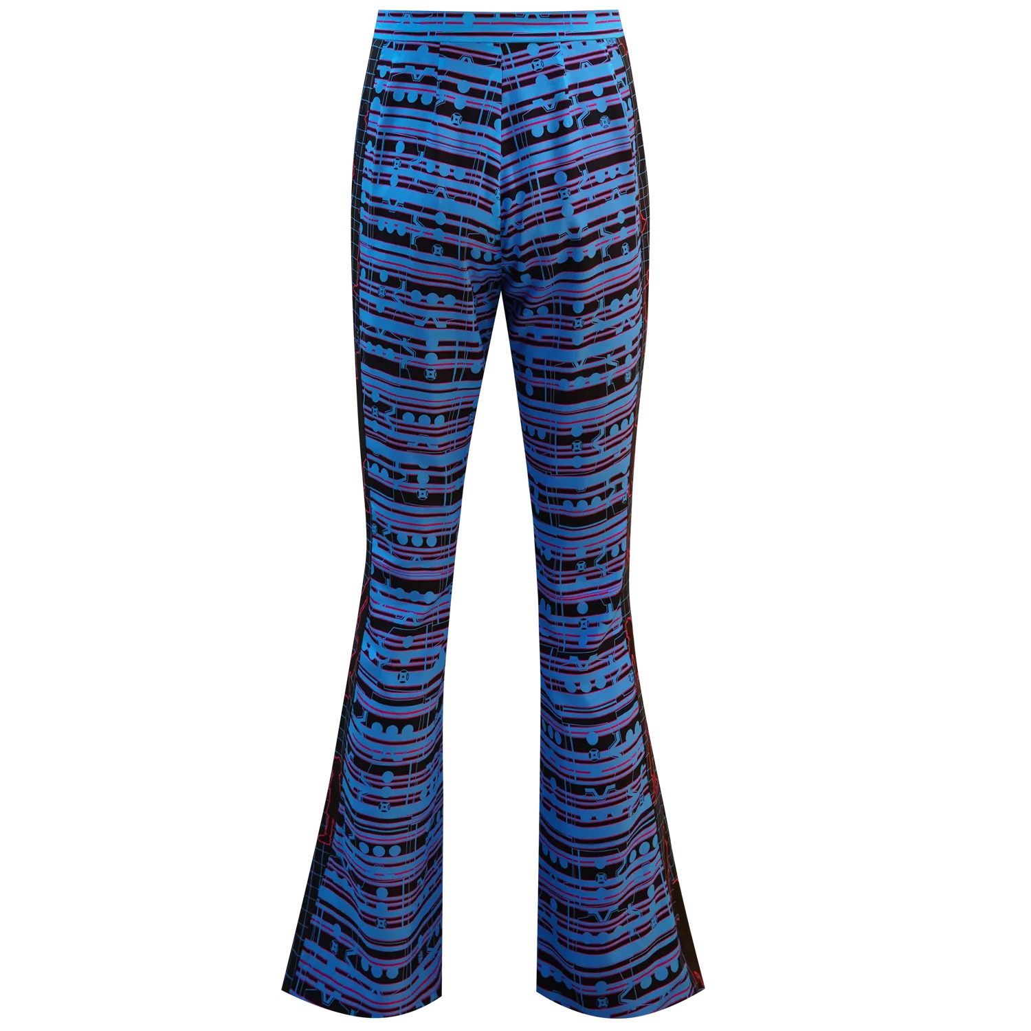 SPARKLE by KAREN CHAN x OLD MASTER Q【3 DOTS】Eco-Denim & Silk Bell Bottom Jeans (Regular Fit) (老夫子)