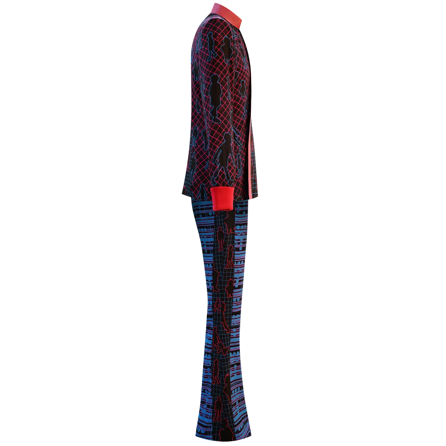 SPARKLE by KAREN CHAN x OLD MASTER Q【3 DOTS】Eco-Denim & Silk Bell Bottom Jeans (Regular Fit) (老夫子)