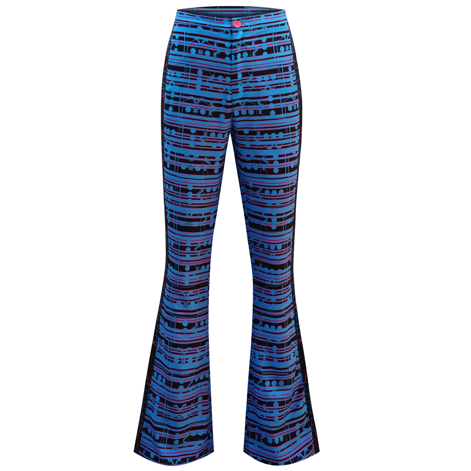 SPARKLE by KAREN CHAN x OLD MASTER Q【3 DOTS】Eco-Denim & Silk Bell Bottom Jeans (Regular Fit) (老夫子)