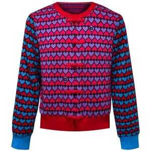 SPARKLE by KAREN CHAN x OLD MASTER Q【HEARTS】Knit Tang Jacket / Kung-Fu Jacket (Regular Fit) (老夫子-心心)
