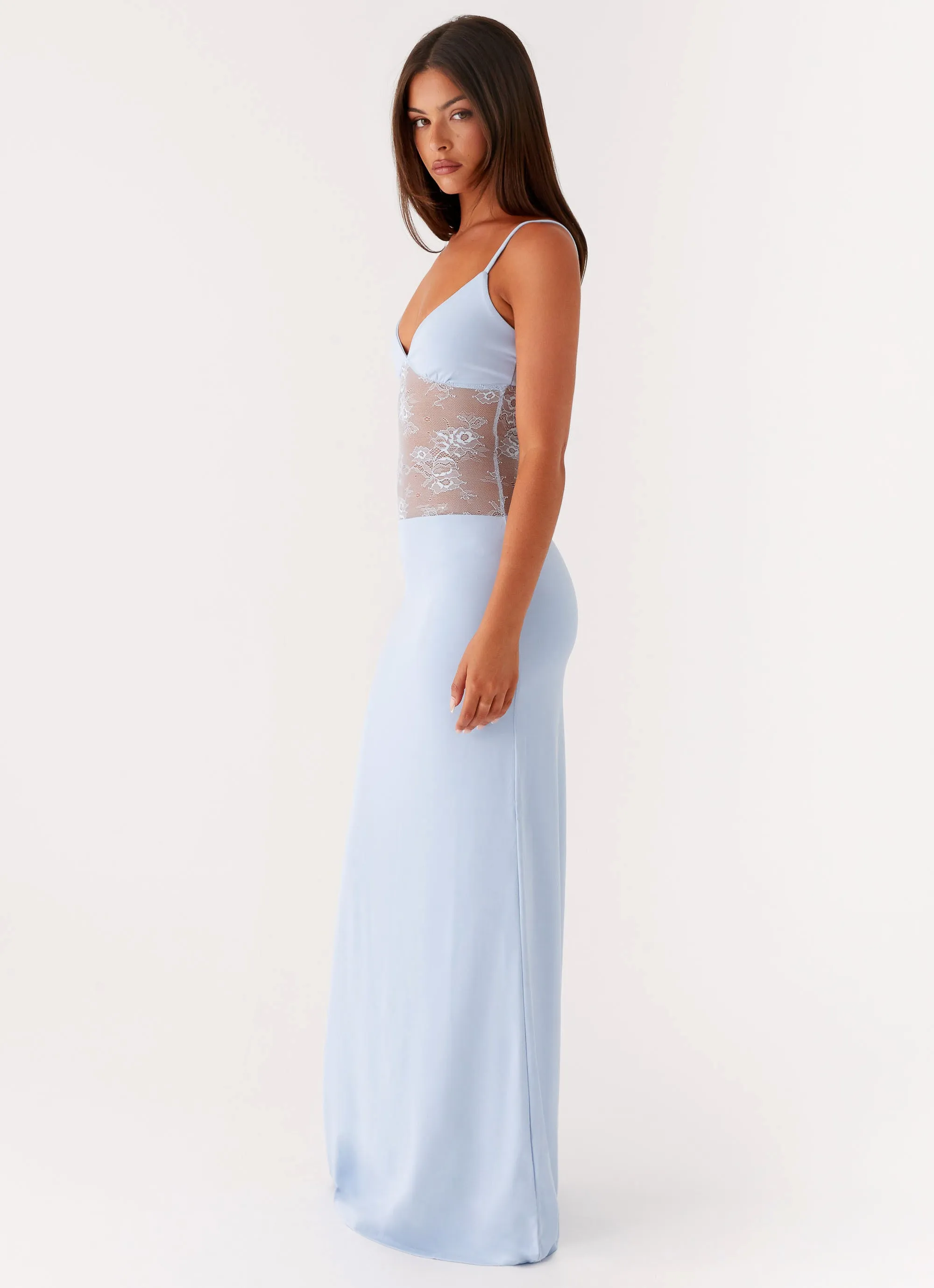 All-Day Wear Fashionable Fit Envy Maxi Dress - Blue