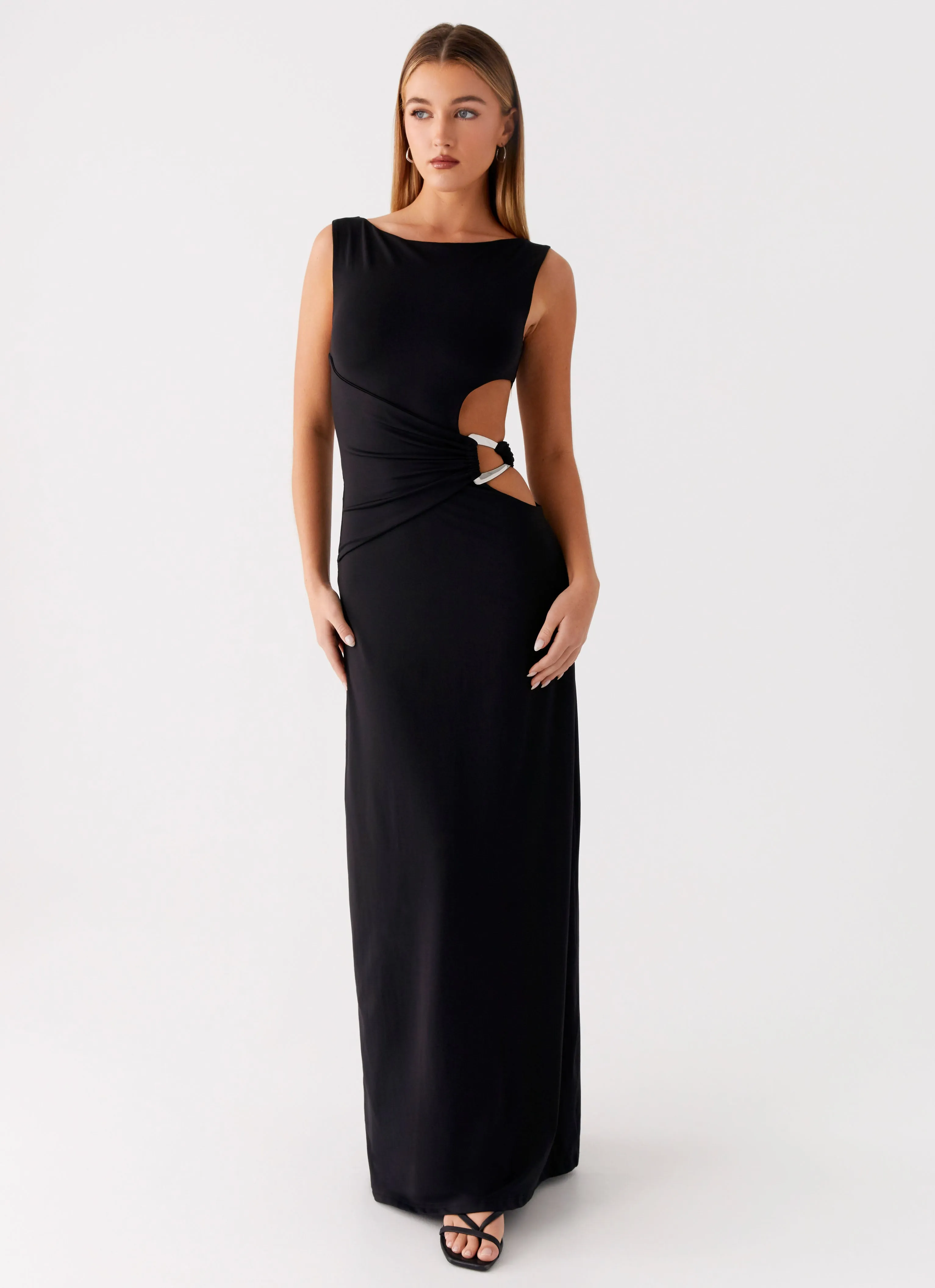 Daily Silhouette Calm Tone Jayana Maxi Dress - Black