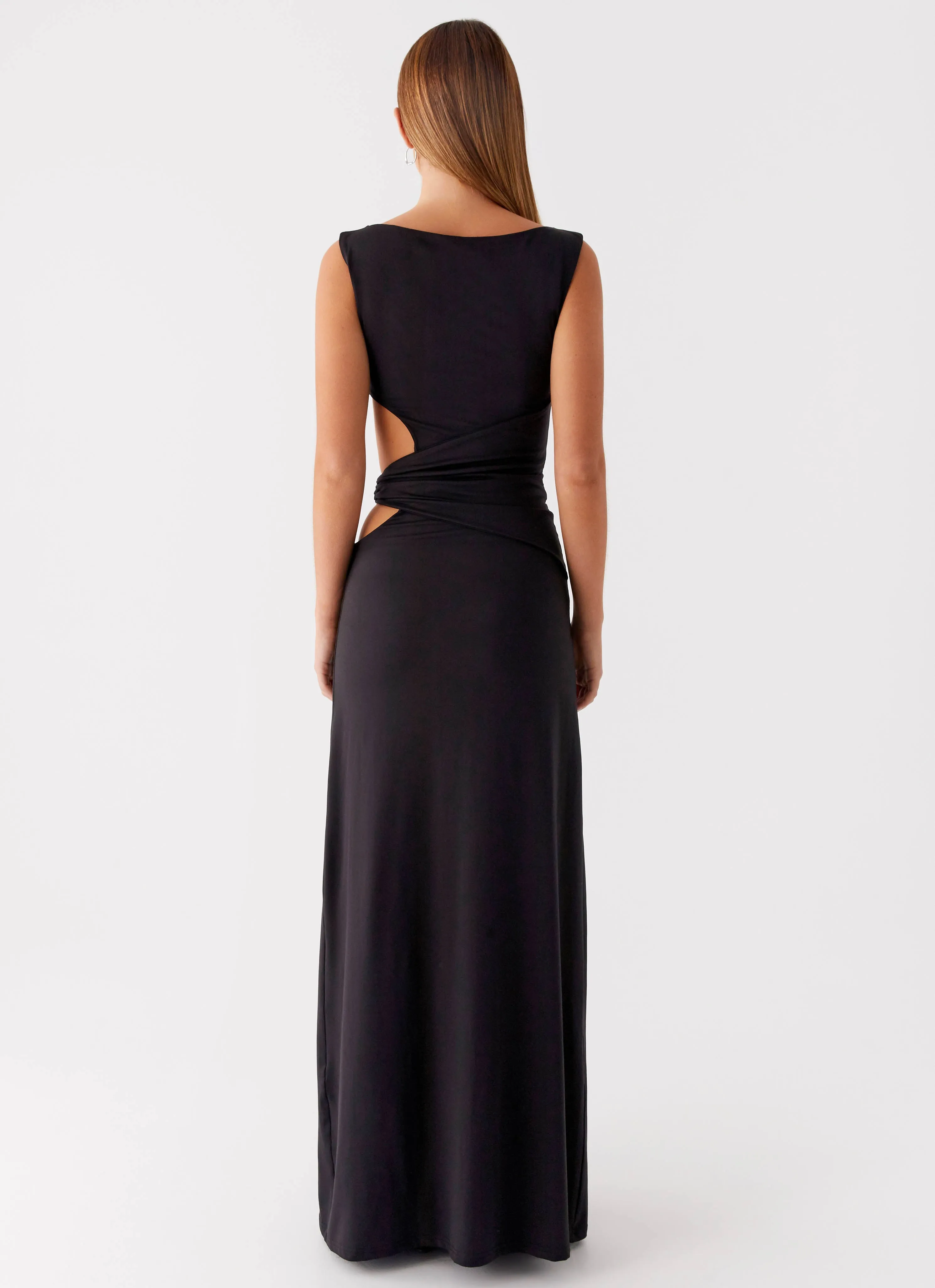 Jayana Maxi Dress - Black Boho Tone