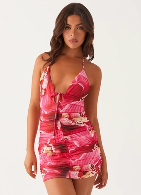Speak Out Mini Dress - Orchid Pink AdjustableStraps