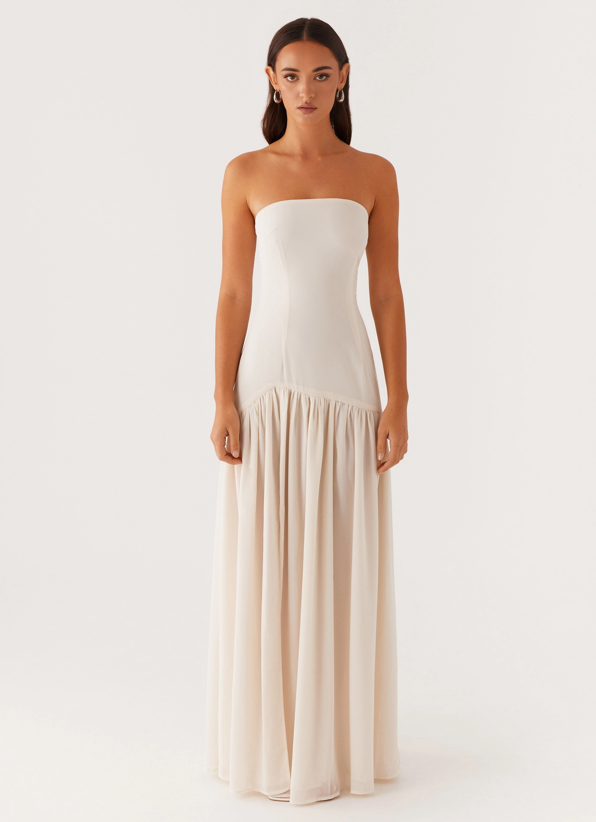 Layer Light Airy Layer Eden Strapless Maxi Dress - Ivory