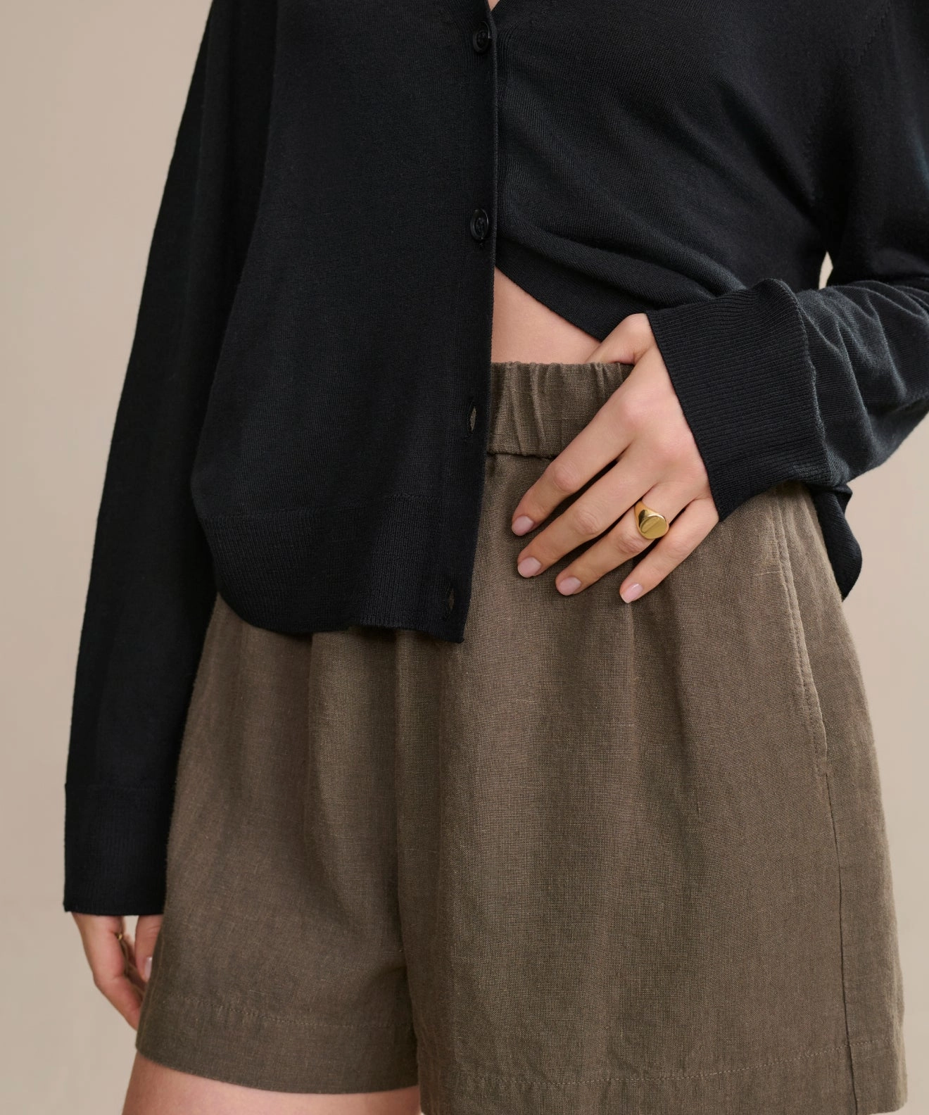 Linen Logan Short Utility Fit Sporty Fit
