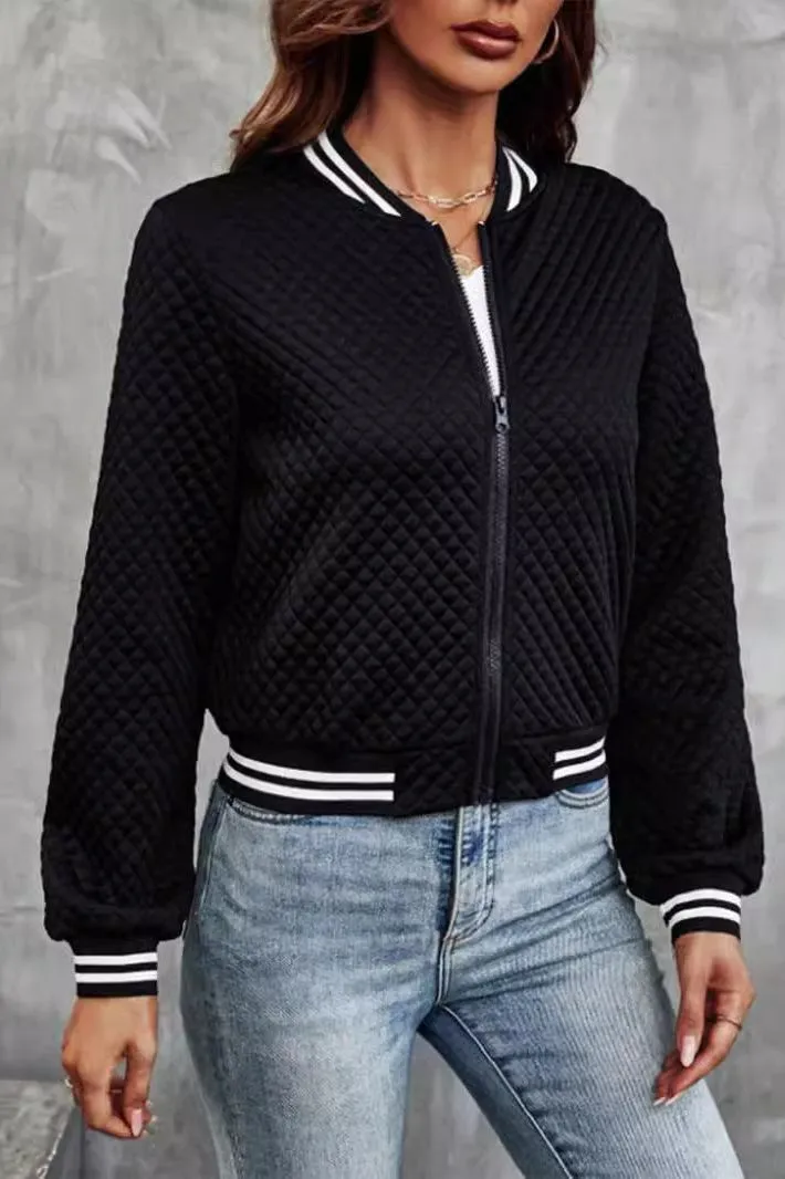 Sportswear Zipper Baseball Jacket