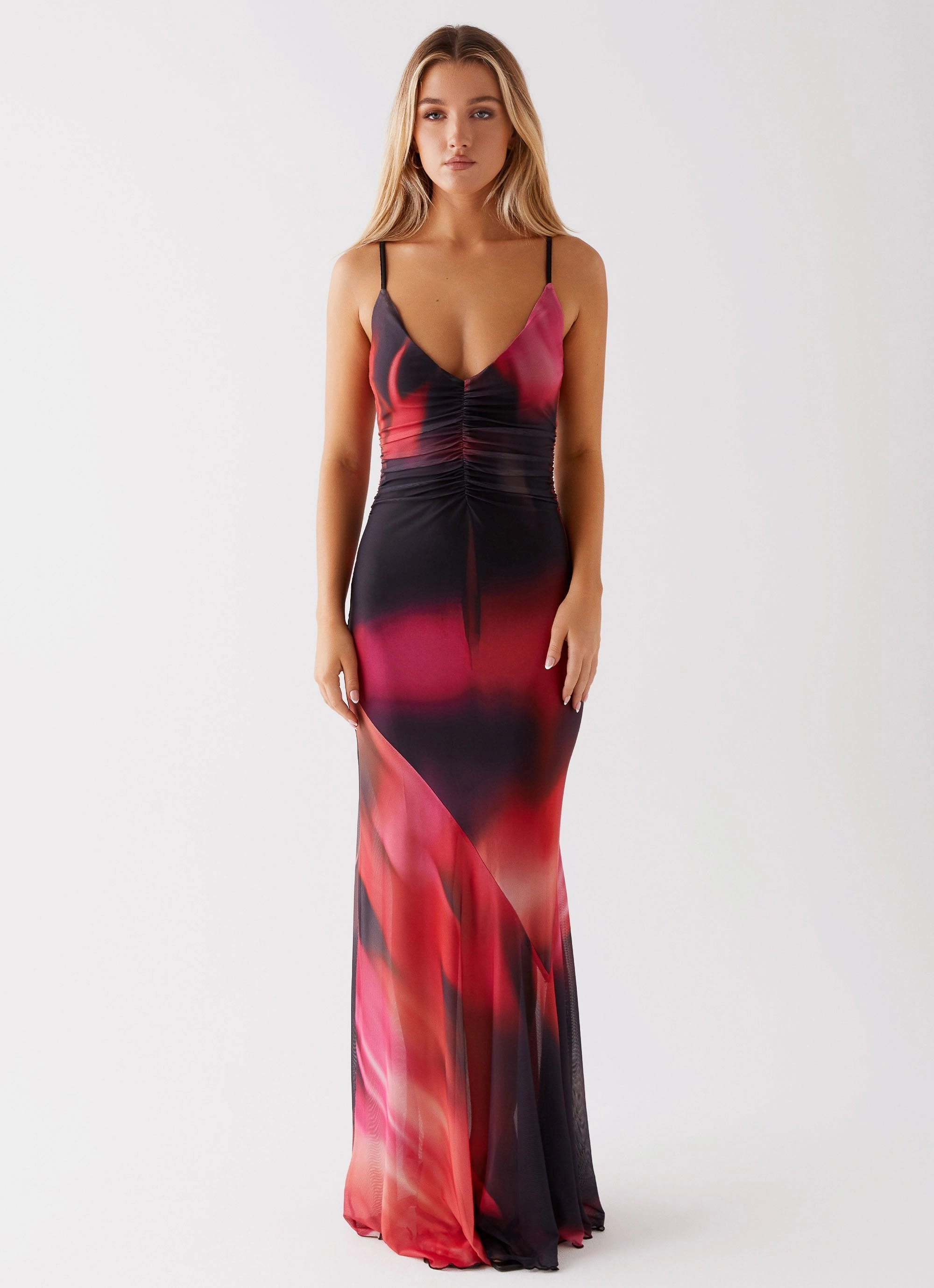 Charley Maxi Dress - Pink Print Travel Staple Calm Style