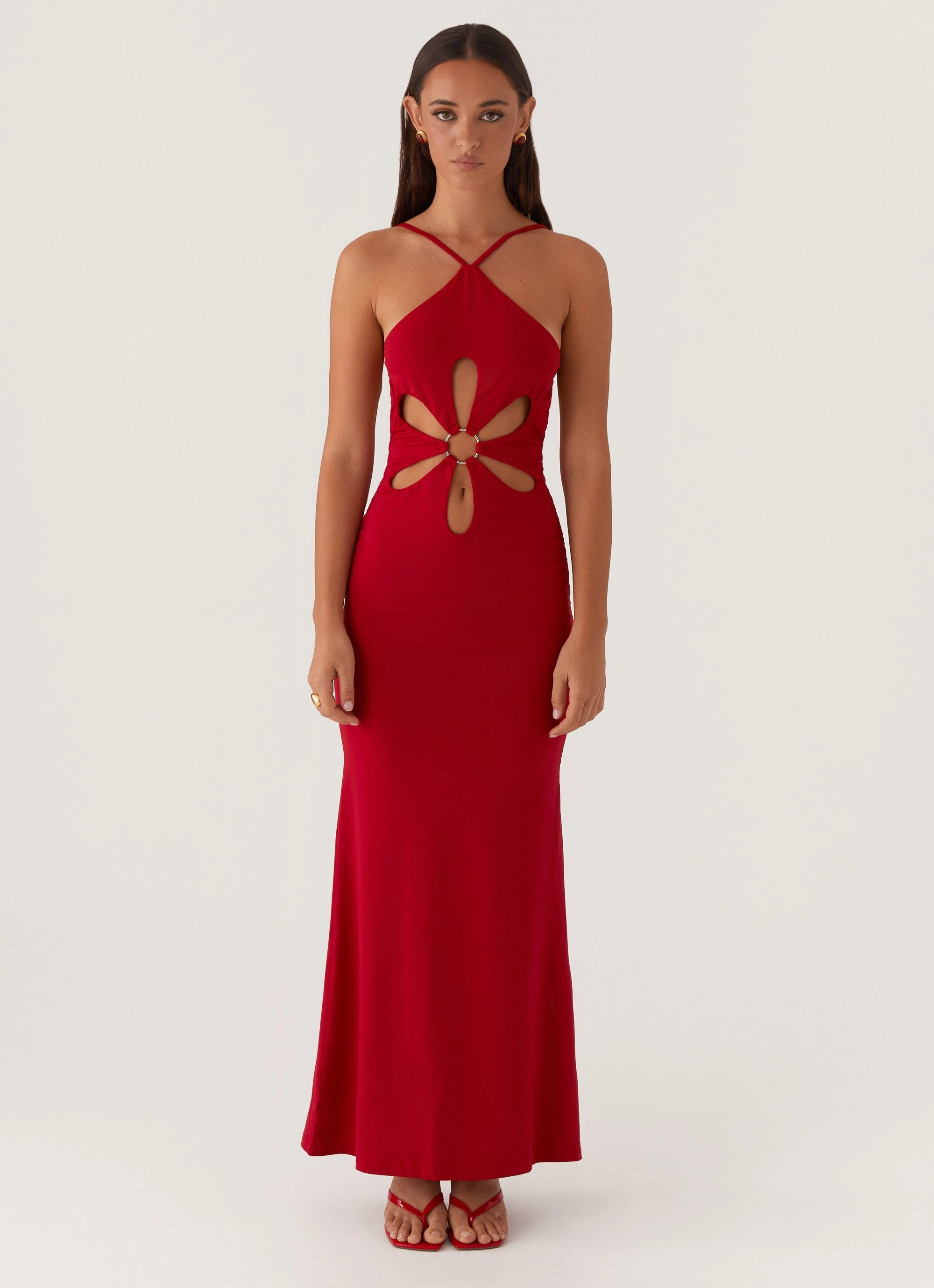 Grow Together Maxi Dress - Red Artistic Edge