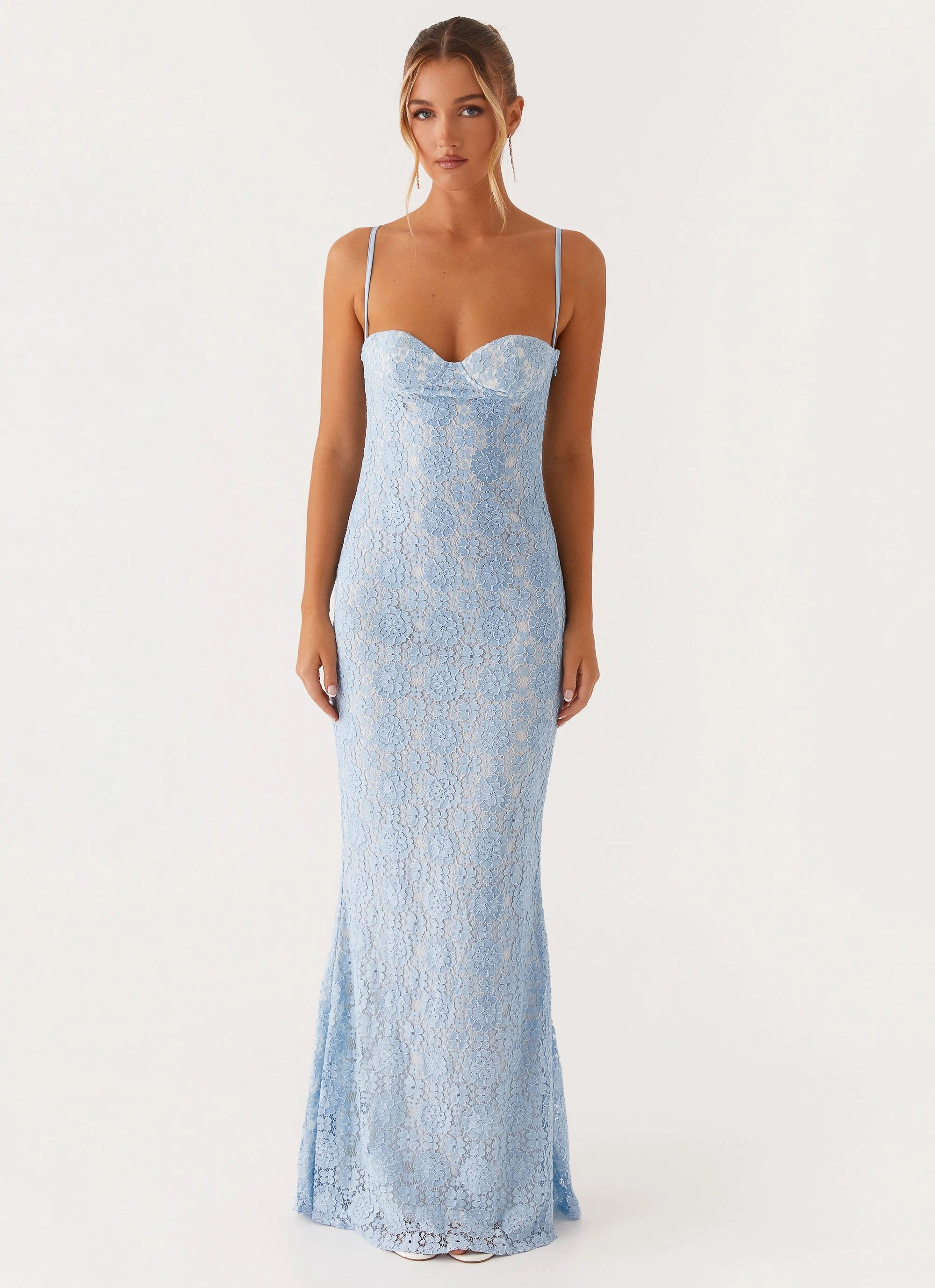 Sonia Maxi Dress - Blue Tonal-Panel