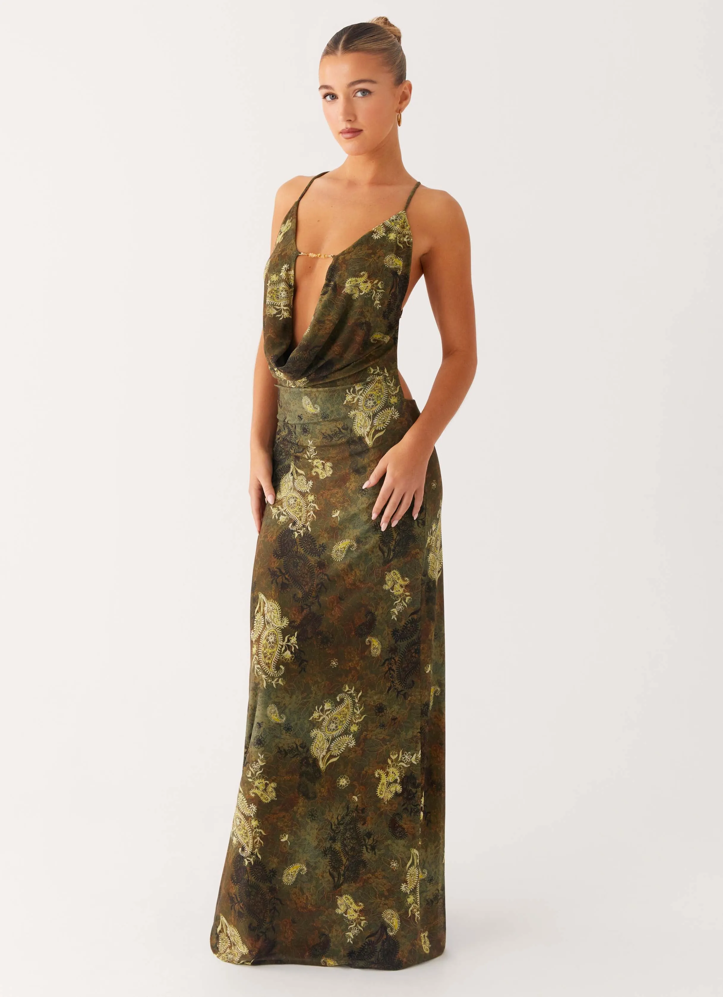 Basic essential Star Fields Maxi Dress - Cyber Floral