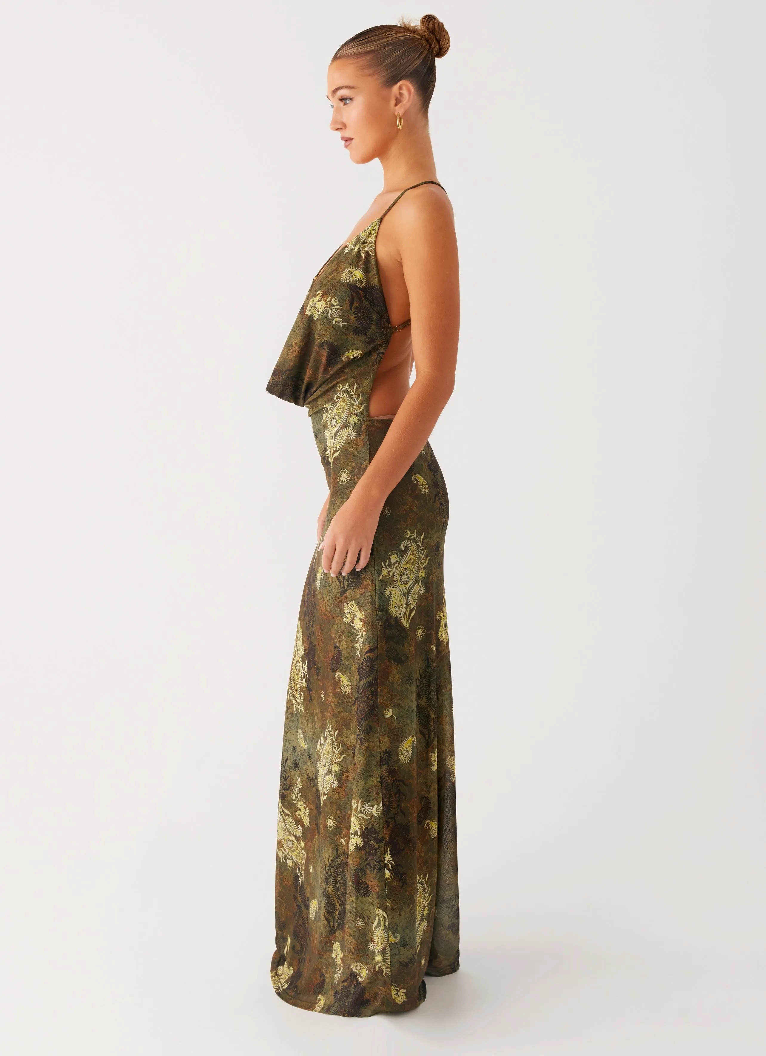 Soft Composition Star Fields Maxi Dress - Cyber Floral