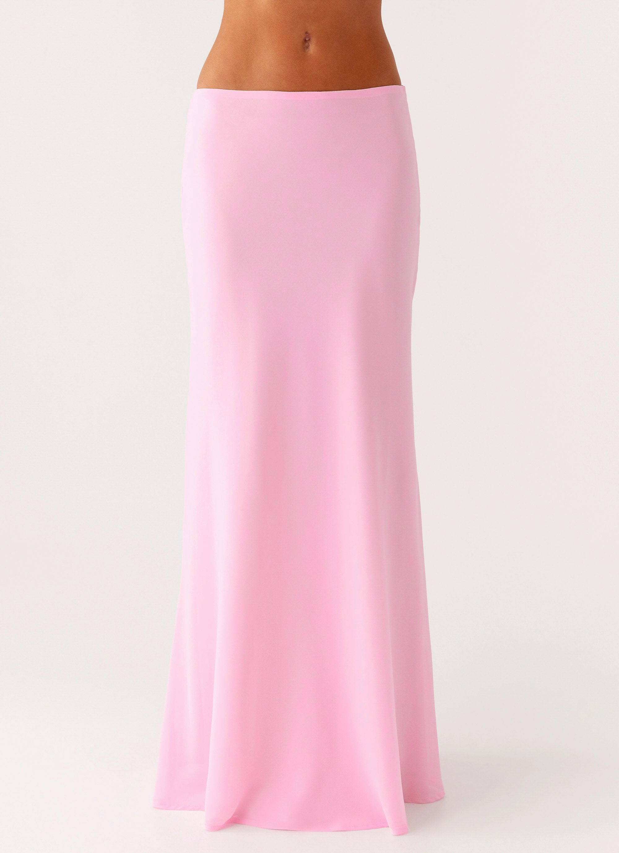 AdjustableWaistband Move Easy Star Girl Maxi Skirt - Baby Pink