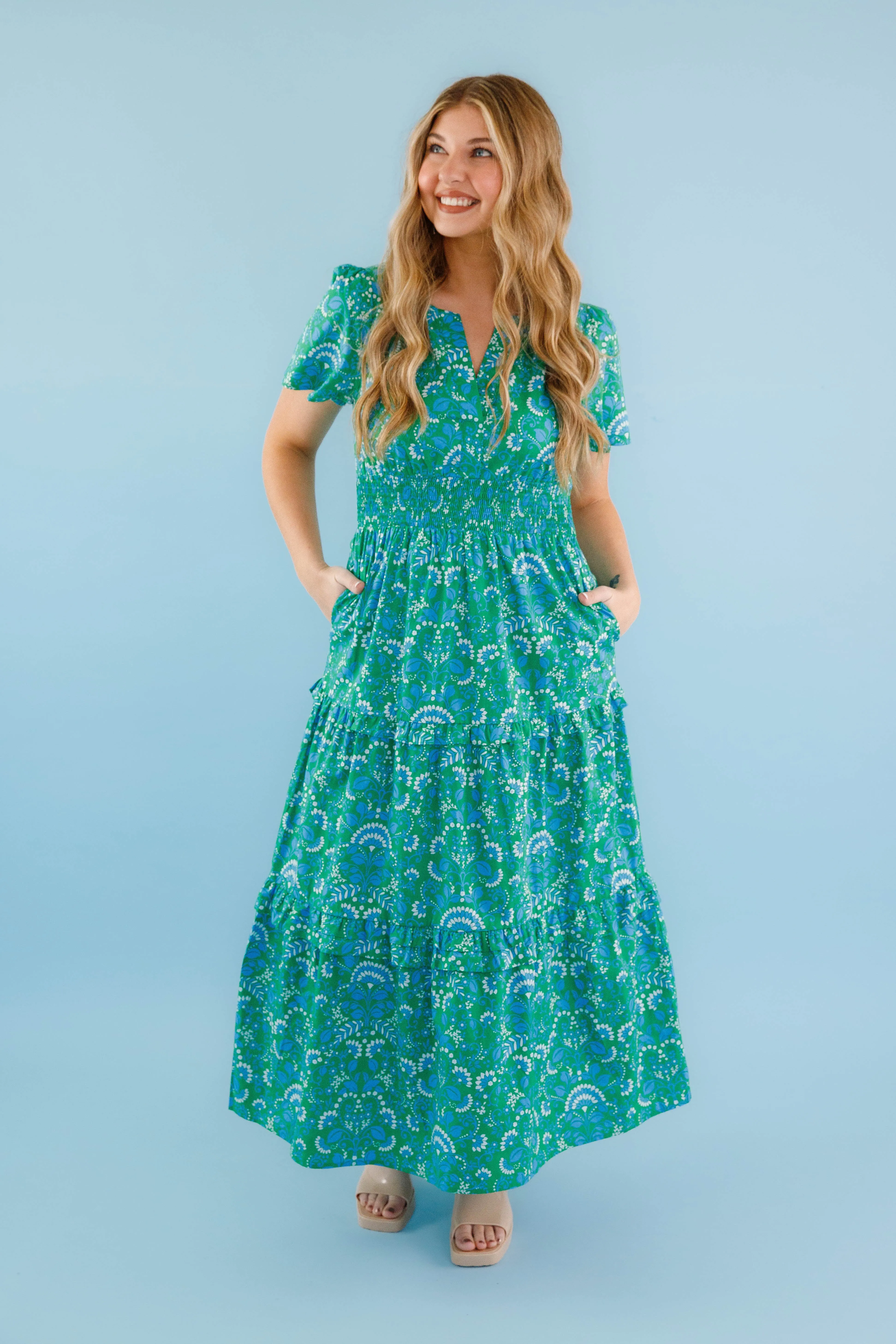 Gemstone-Detail I Can Feel It Maxi Dress