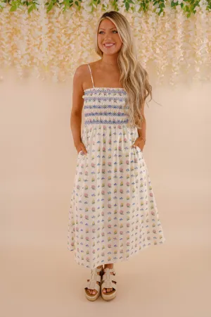 Feminine empire waist dress Start From The Beginning Midi Dress