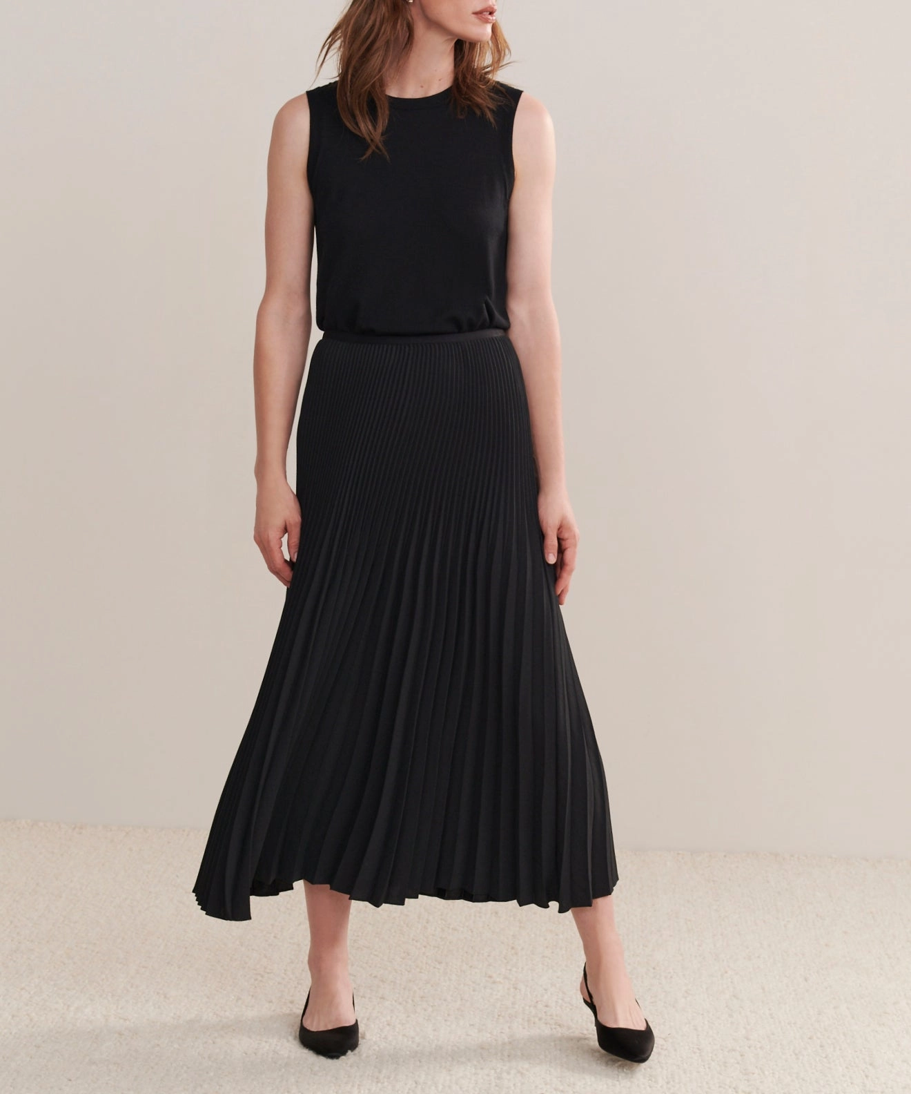 SnagFreeFabric Pleated Skirt