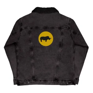 STAY FOCUSED Unisex Denim Sherpa Jacket