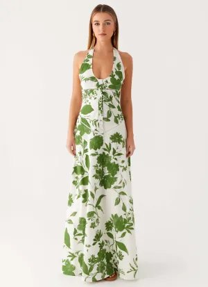 Ember Valley Maxi Dress - Verdant Bloom Semi Formal