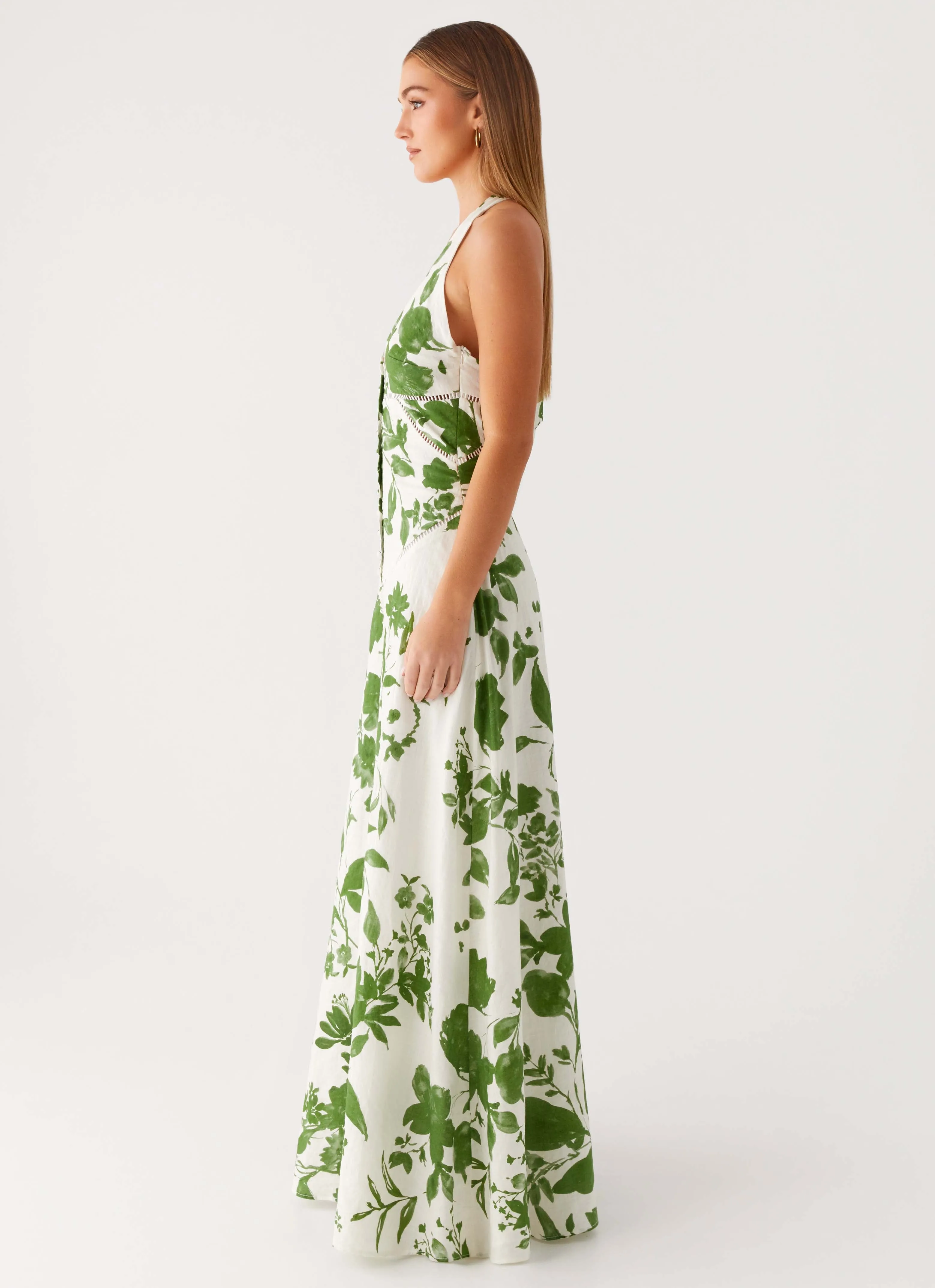 QuickDryTechnology Ember Valley Maxi Dress - Verdant Bloom