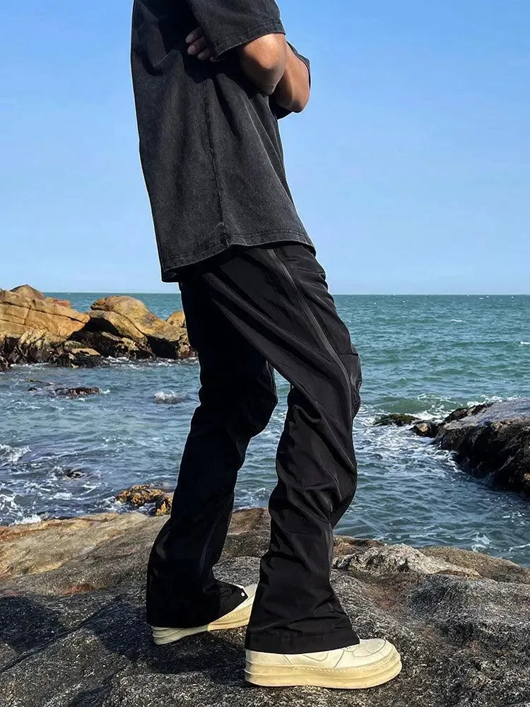 Straight-leg Cargo Sweatpants
