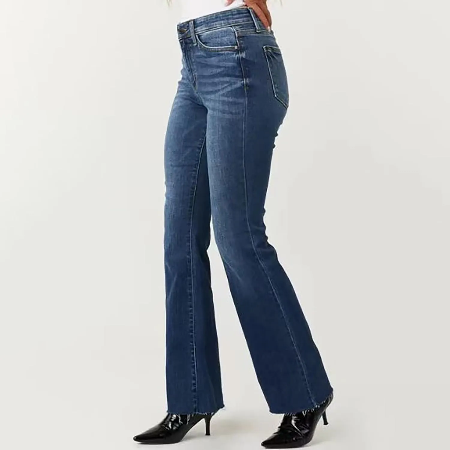 Straight Leg Stretchy Jeans Leg Jeans Loose Wide Leg Casual Pants Woman's Jeans Jeans Woman Jeans Jeans for Women
