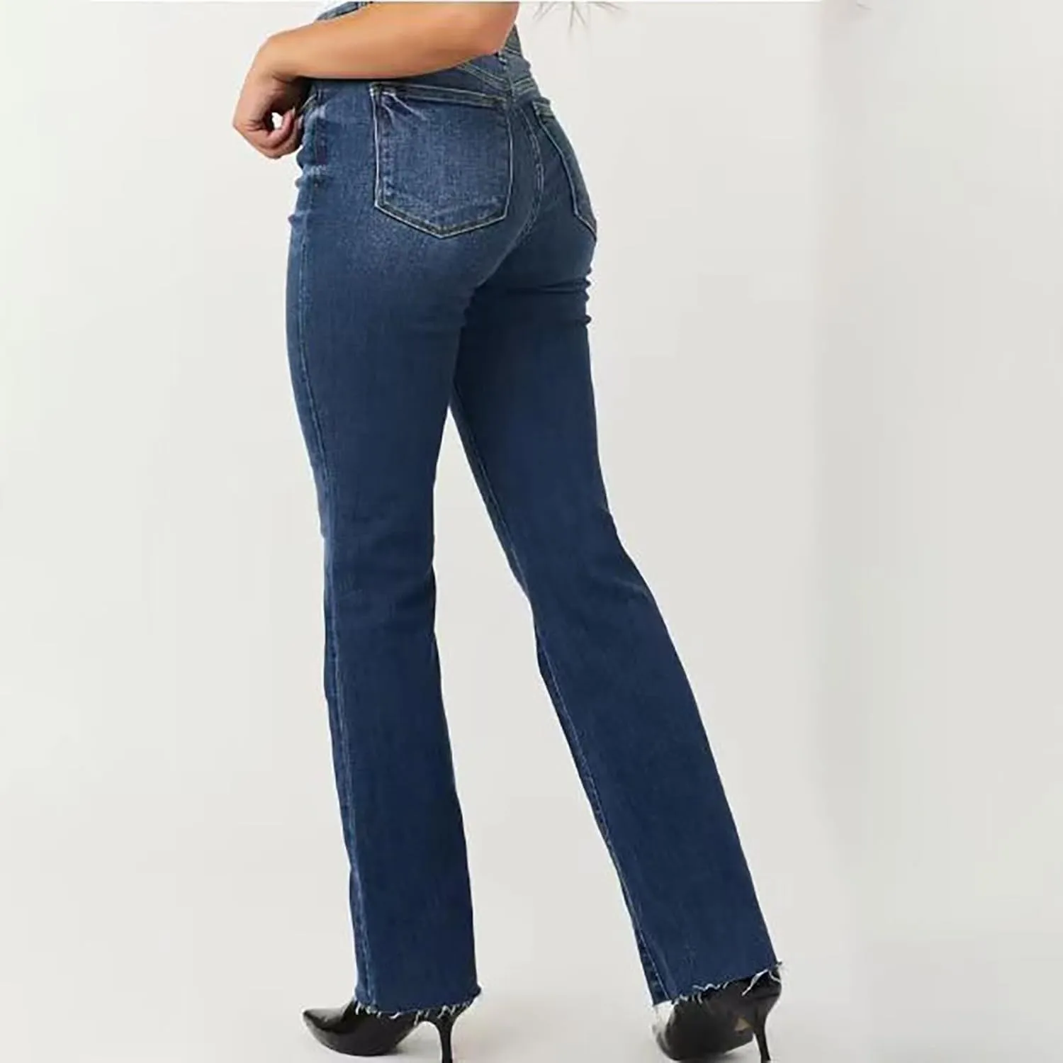 Straight Leg Stretchy Jeans Leg Jeans Loose Wide Leg Casual Pants Woman's Jeans Jeans Woman Jeans Jeans for Women