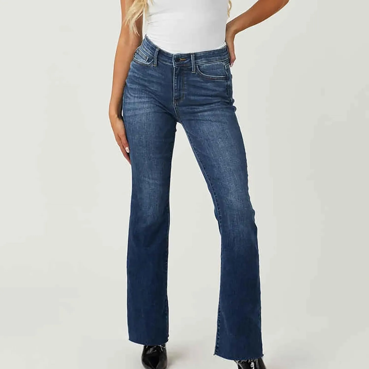 Straight Leg Stretchy Jeans Leg Jeans Loose Wide Leg Casual Pants Woman's Jeans Jeans Woman Jeans Jeans for Women