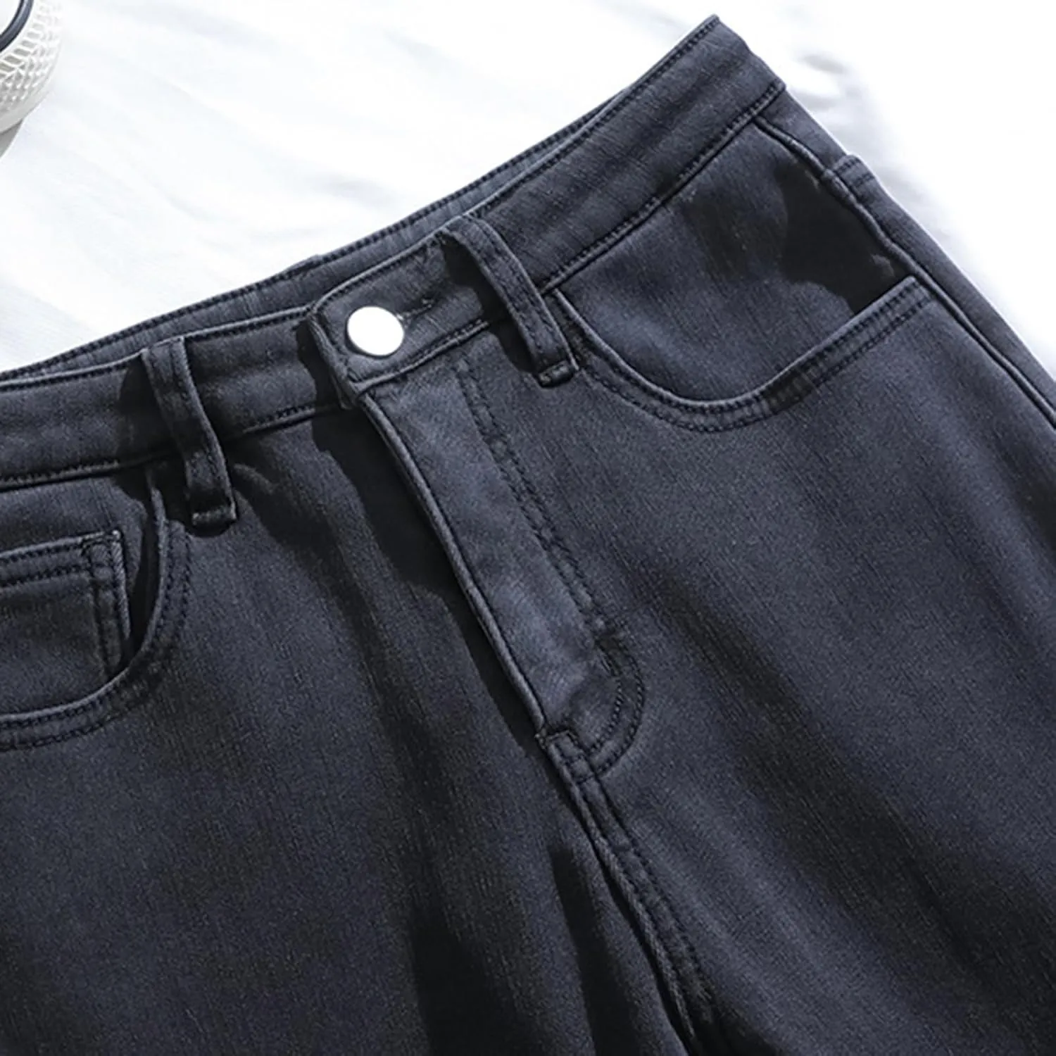 Straight Leg Stretchy Jeans Leg Jeans Loose Wide Leg Casual Pants Woman's Jeans Jeans Woman Jeans Jeans for Women