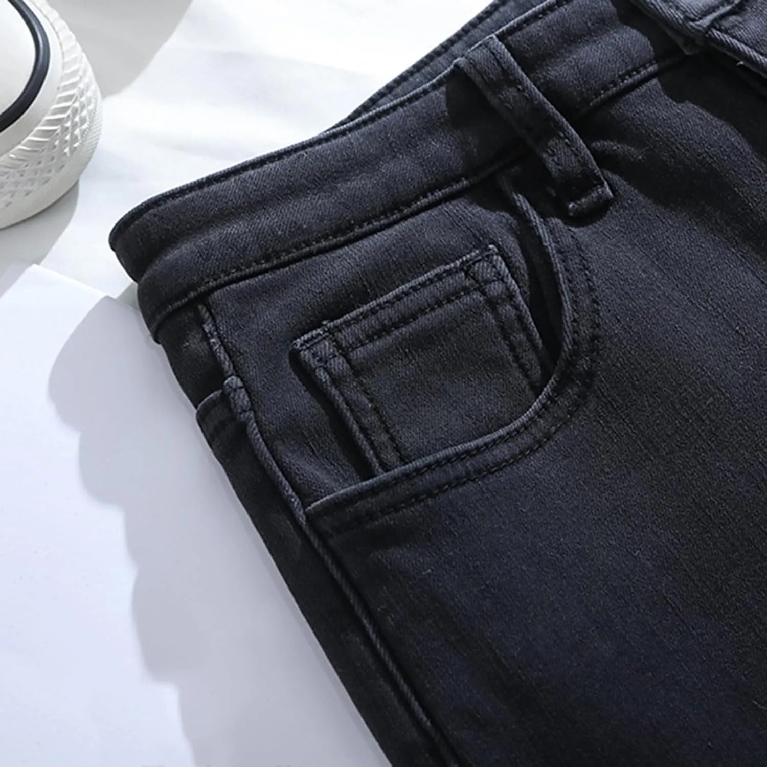 Straight Leg Stretchy Jeans Leg Jeans Loose Wide Leg Casual Pants Woman's Jeans Jeans Woman Jeans Jeans for Women