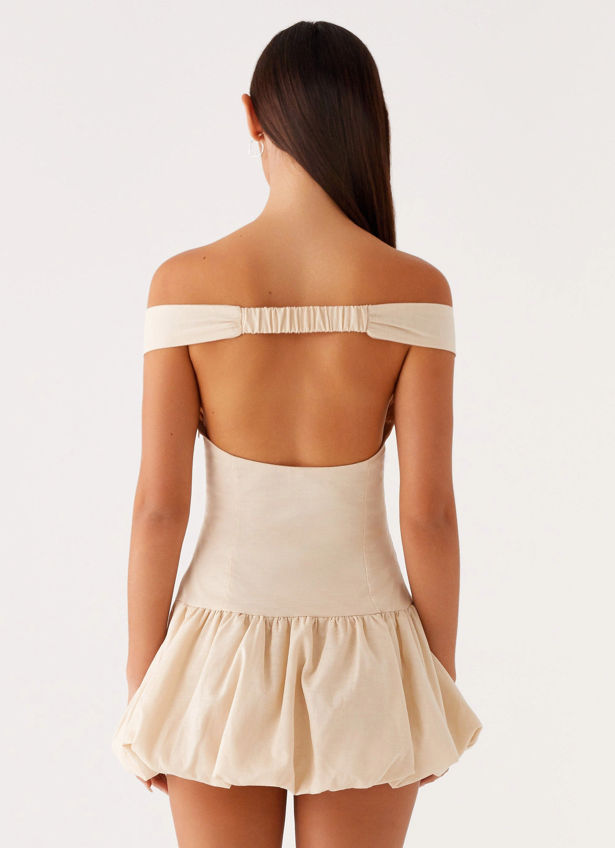 Endless Romance Off Shoulder Mini Dress - Butter Soft Fashion WideCollarDesign
