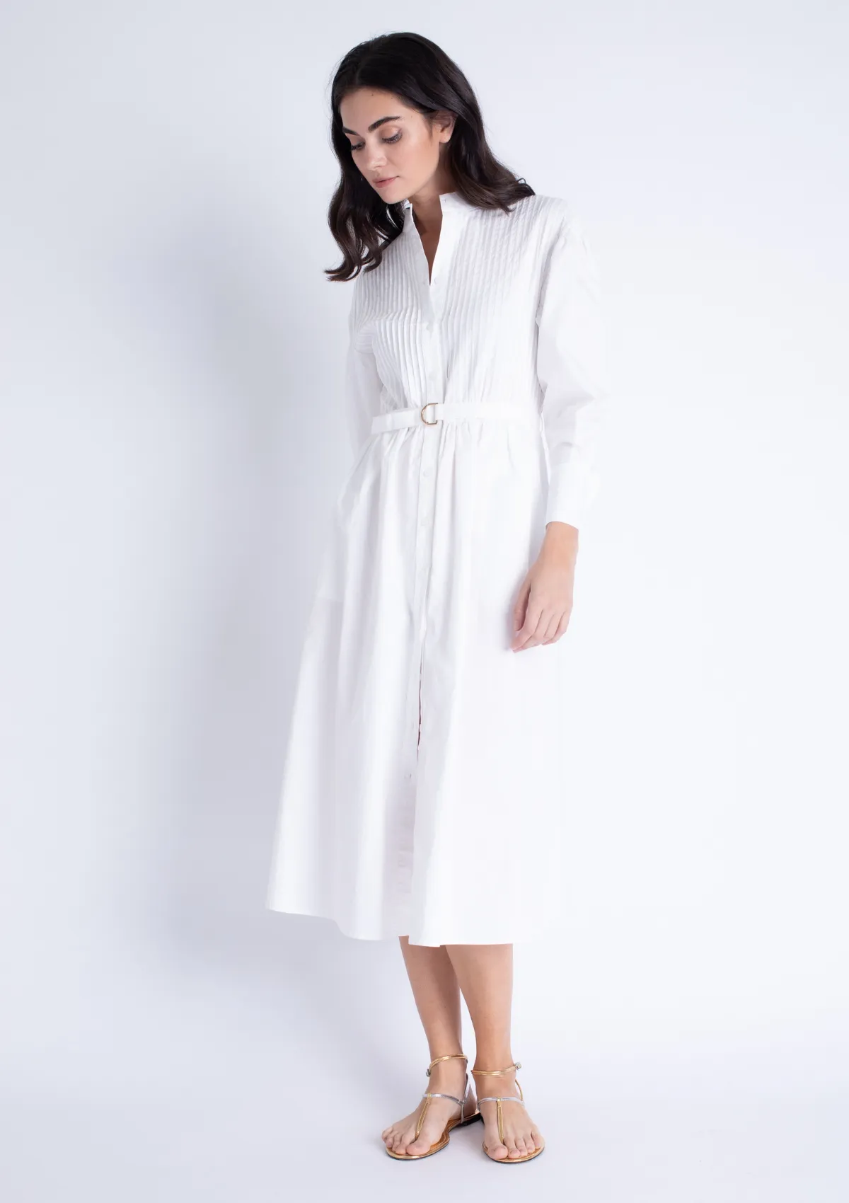 Jasmine Midi Dress - White Date Ready Easy Vibe