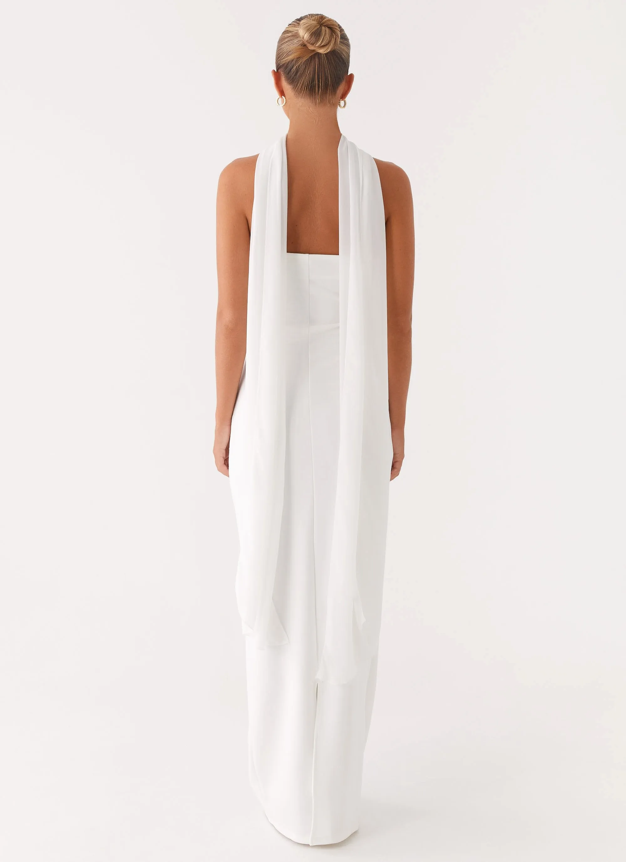 Boho Aesthetic Libra Maxi Dress - White