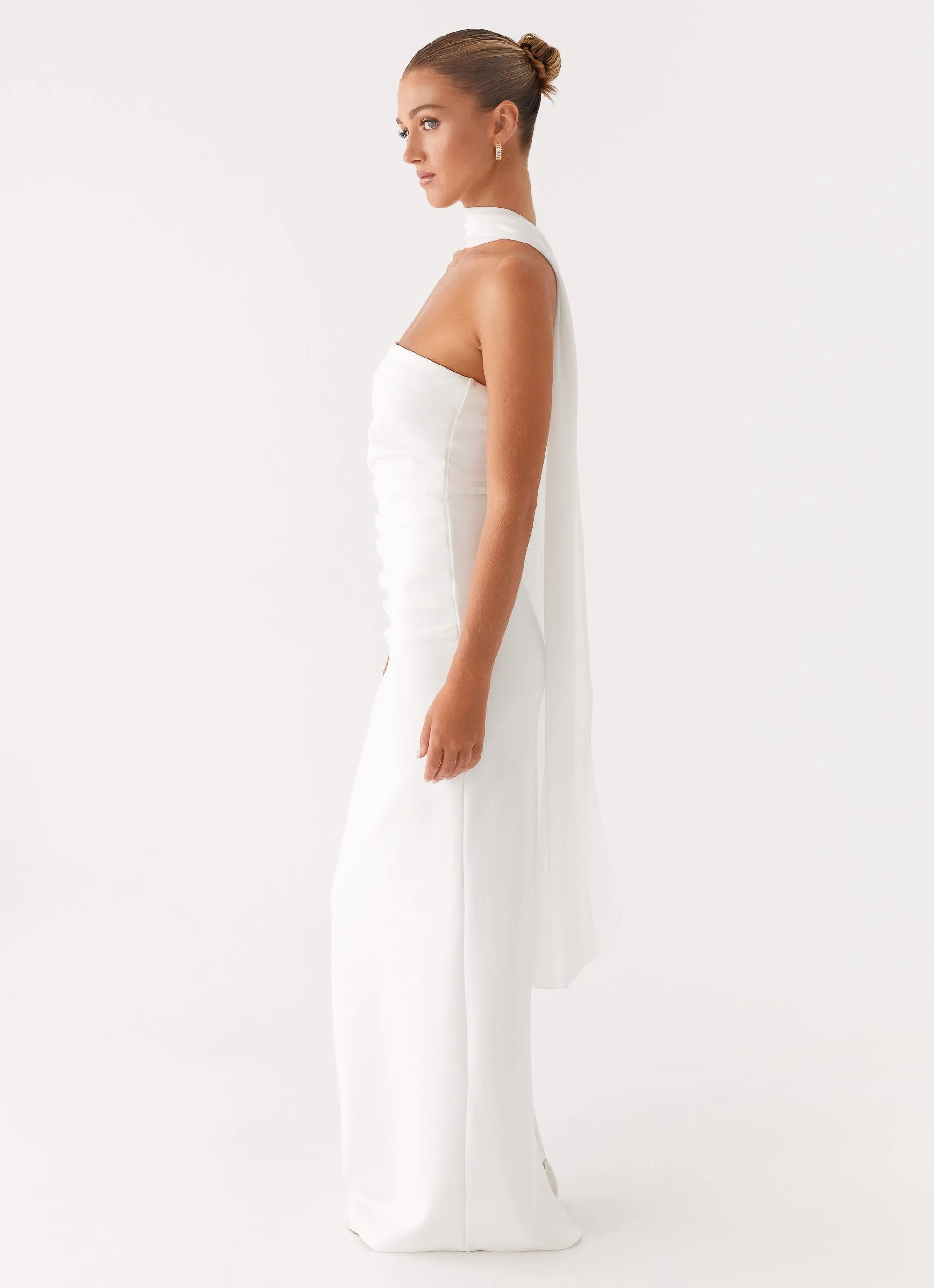 Libra Maxi Dress - White Soft Silhouette
