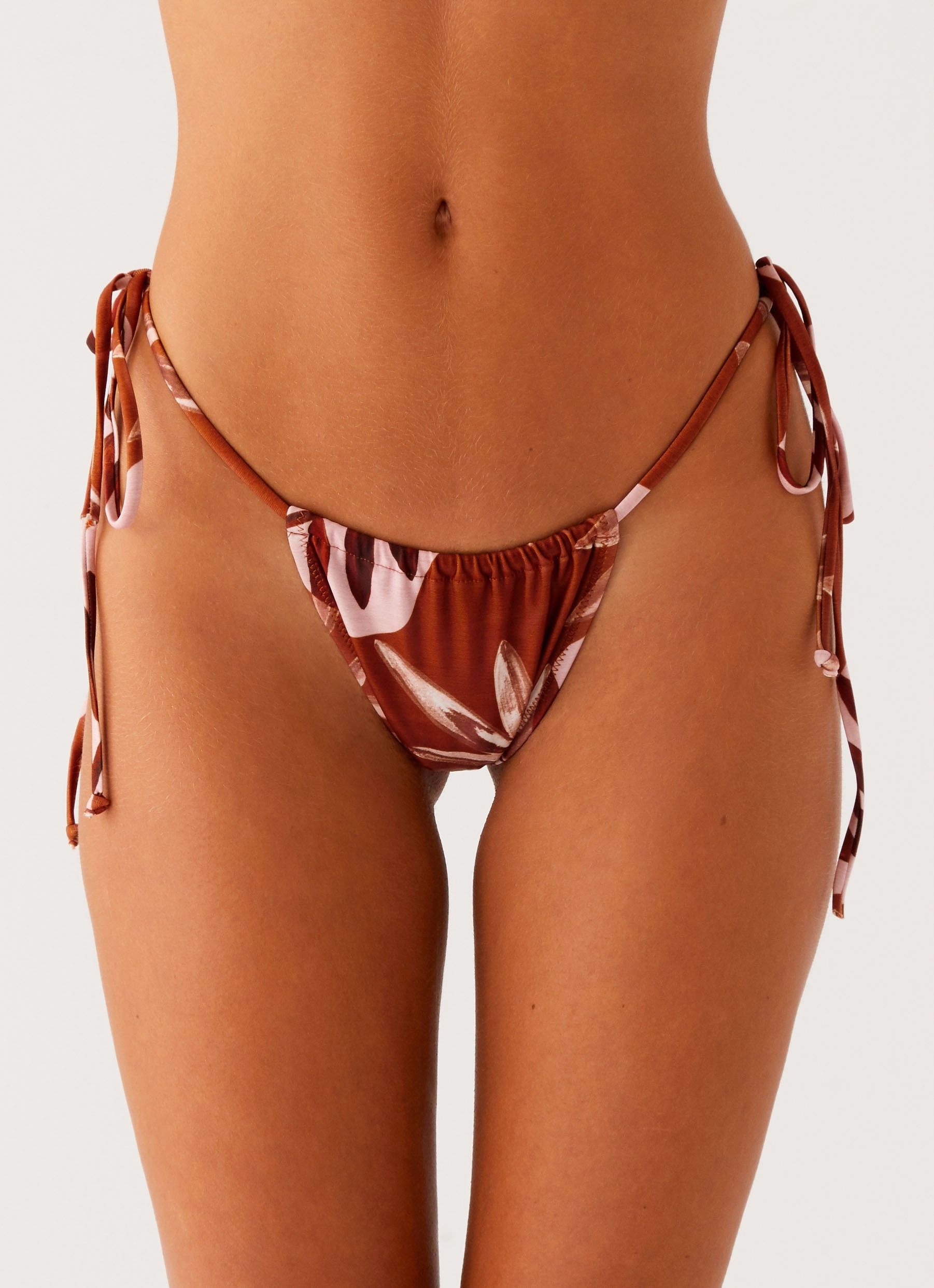 Calista Bikini Bottoms - Cinnamon Palm Easy to use