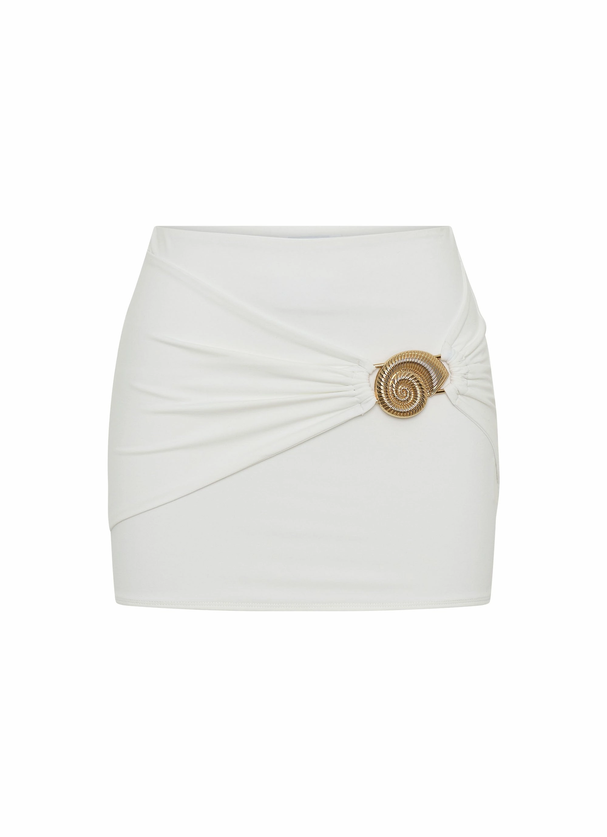 Wear Resistant Fabric Comfy Active Shoreline Mini Skirt - White