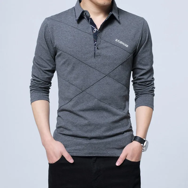 Stripe Designer Long T-Shirt for Men