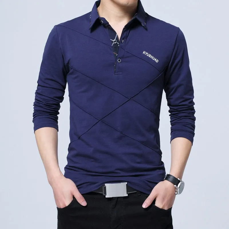 Stripe Designer Long T-Shirt for Men