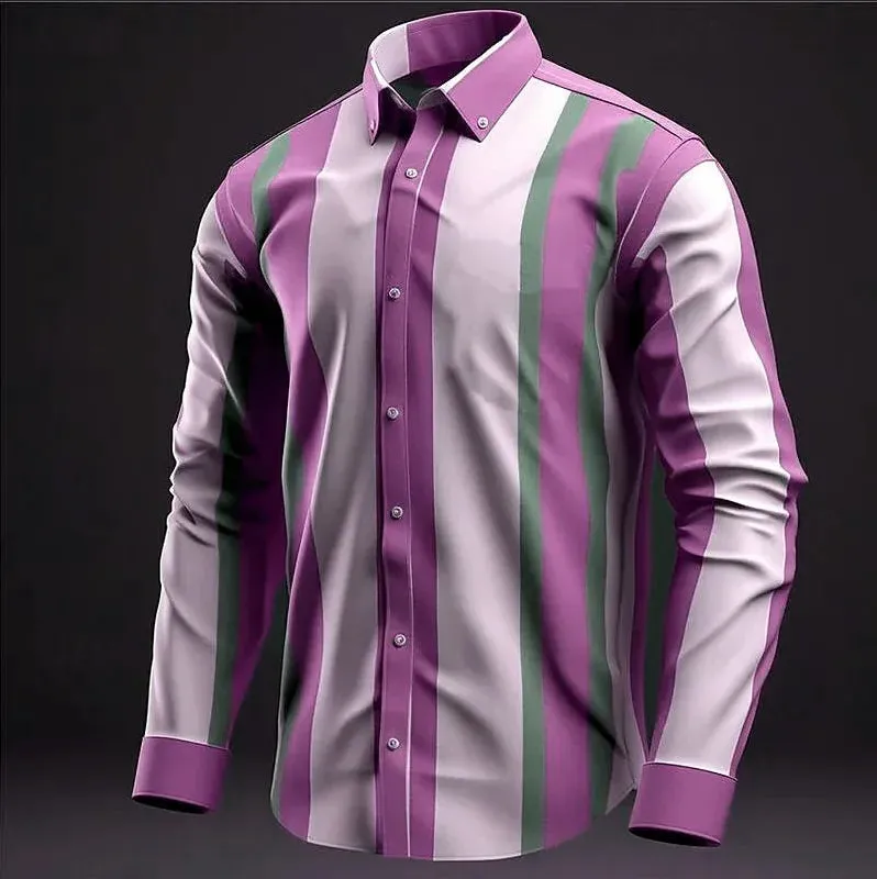 Striped Business Casual Shirt