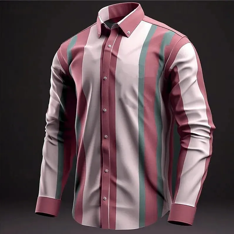 Striped Business Casual Shirt
