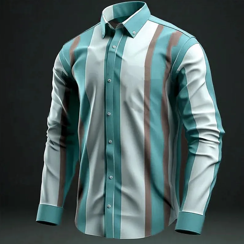Striped Business Casual Shirt