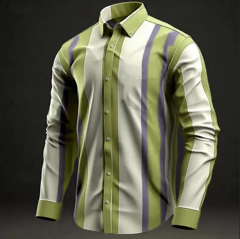 Striped Business Casual Shirt