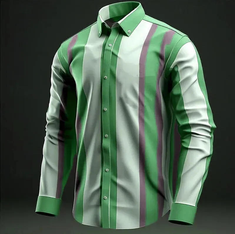 Striped Business Casual Shirt