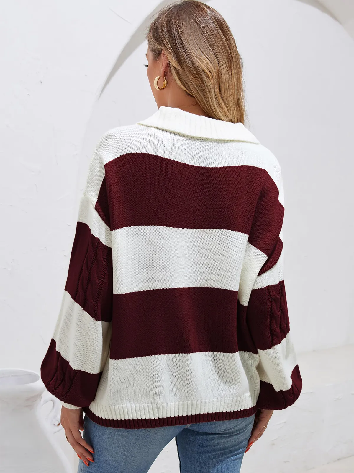 Striped Long-Sleeve Jumper