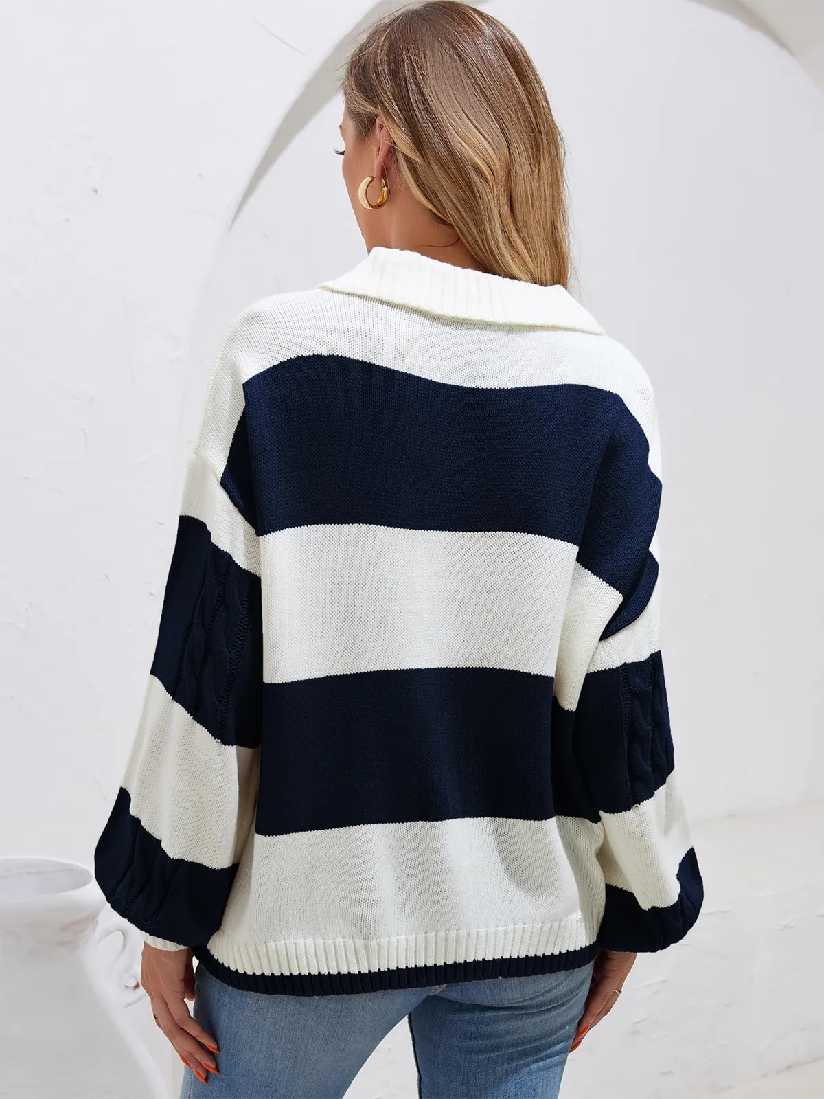 Striped Long-Sleeve Jumper